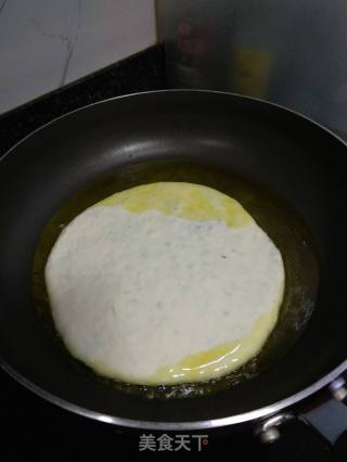 咸菜煎饼的做法步骤：14