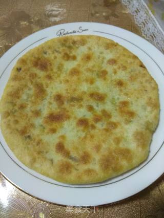 咸菜煎饼的做法步骤：16