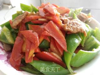 辣椒炒肉（满满的维生素）的做法步骤：5