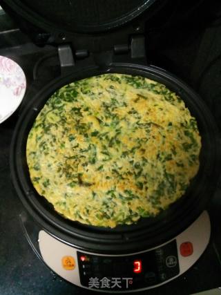 菠菜鸡蛋煎饼的做法步骤：6