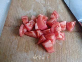 角瓜番茄炒蛋的做法步骤：2