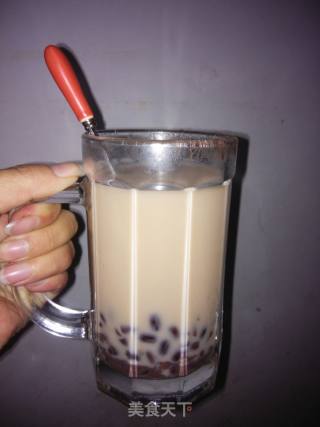红豆奶茶的做法步骤：5