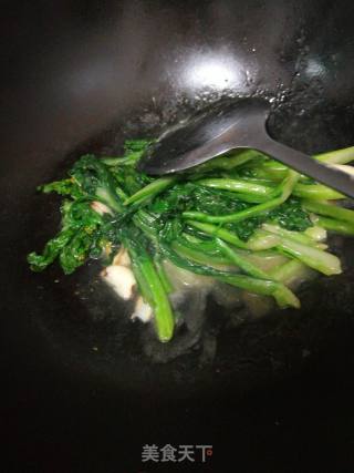 炒油菜的做法步骤：2