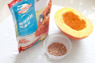 红米燕麦南瓜粥的做法步骤：1
