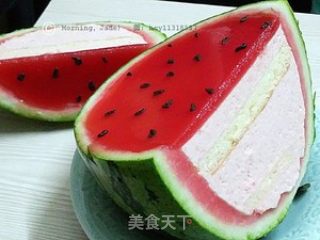 西瓜慕斯 超简单的颜值担当的做法步骤：3