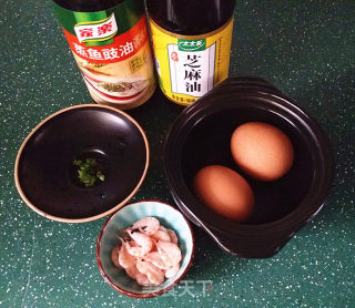 磷虾蒸蛋的做法步骤：1