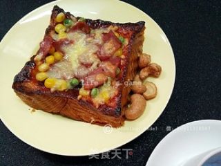 百变美味吐司小披萨 ★快手美味甜品★的做法步骤：3