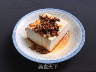 牛肉粒绢豆腐的做法步骤：9