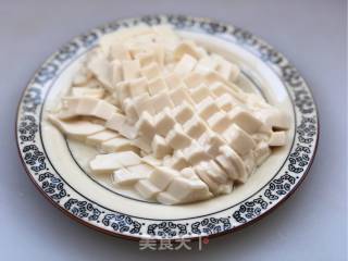 青汁磷虾豆腐羹的做法步骤：2