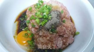 如何调制肉馅的做法步骤：5