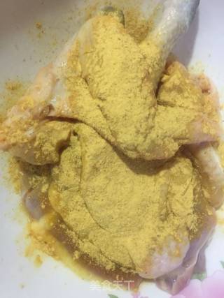 柠檬咖喱烤鸡腿的做法步骤：3