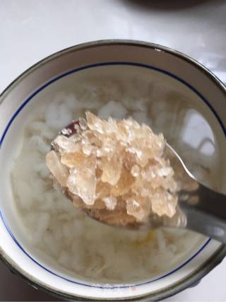 木瓜炖雪蛤的做法步骤：3