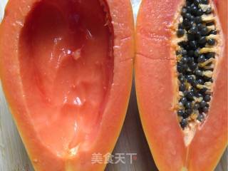 木瓜炖雪蛤的做法步骤：4