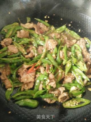 辣椒炒肉的做法步骤：7