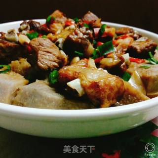 香芋蒸排骨的做法步骤：9