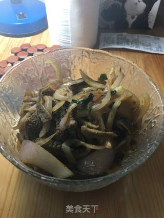 洋葱炒羊肚的做法步骤：6