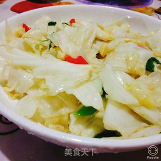 快炒圆白菜的做法步骤：4