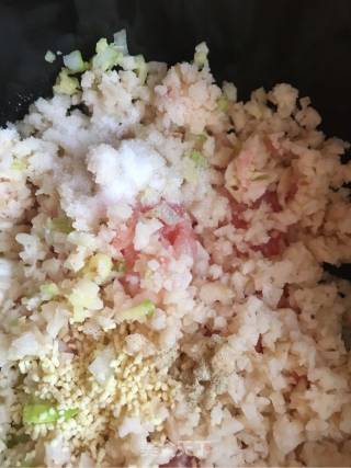 清蒸狮子头的做法步骤：4