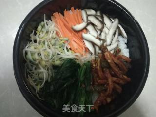 石锅拌饭的做法步骤：7