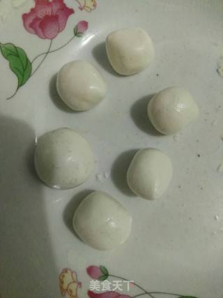 小米粥煮糯米丸子的做法步骤：4