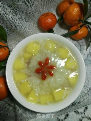 香甜苹果杞子粥的做法步骤：10