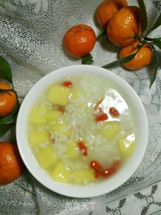 香甜苹果杞子粥的做法步骤：12