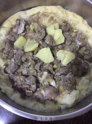 馍馍蒸羊肉的做法步骤：4
