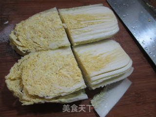 娃娃菜烧烤麸的做法步骤：3