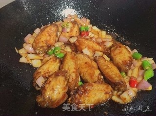 香辣鸡翅的做法步骤：7