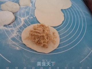 虾皮旱萝卜馅饼的做法步骤：9