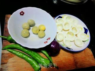 虎皮蛋炒肉丝的做法步骤：2