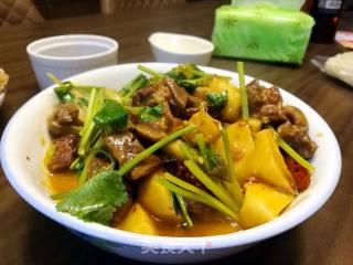 山药烧羊肉的做法步骤：4