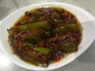 辣椒酿羊肉的做法步骤：6
