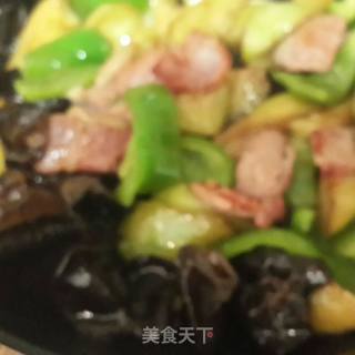 丝瓜蚝油木耳的做法步骤：7