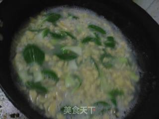 小油菜疙瘩汤的做法步骤：6