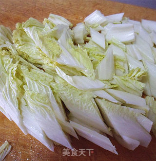 素肉炒白菜心的做法步骤：2