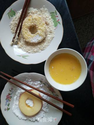 炸苹果圈的做法步骤：2