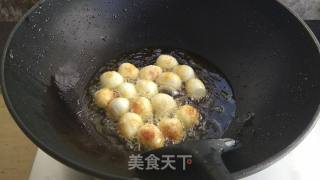 茄汁虎皮鹌鹑蛋的做法步骤：4