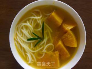 南瓜鸡汤面的做法步骤：6