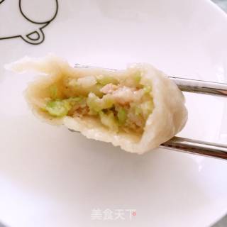 荸荠圆白菜馅儿饺子的做法步骤：18