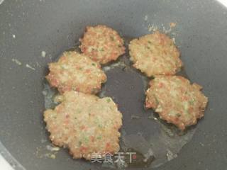 红椒肉末煎饼的做法步骤：4