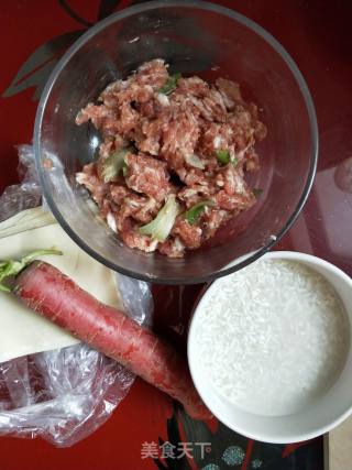 糯米烧麦的做法步骤：1