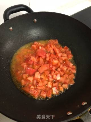 ????西红柿鸡蛋面????的做法步骤：3