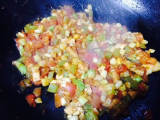 番茄青菜烫饭的做法步骤：4