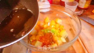 锅巴土豆（中英材料版）的做法步骤：6