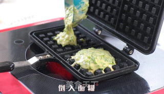 青菜华夫饼的做法步骤：11
