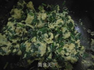 韭菜炒鸡蛋的做法步骤：5