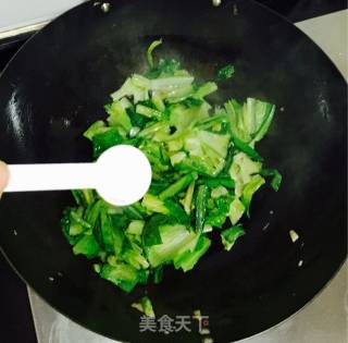 莴苣叶炒鸡蛋的做法步骤：7