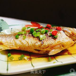 干煎黄花鱼的做法步骤：7