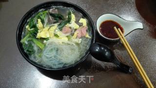 简易版鸭血粉丝汤的做法步骤：4